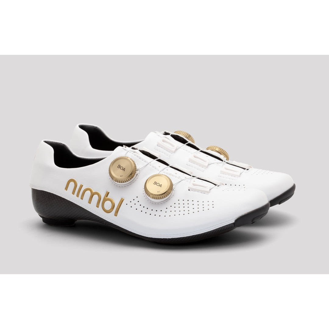 Nimbl Ultimate Pro Cycling Shoe - White Gold