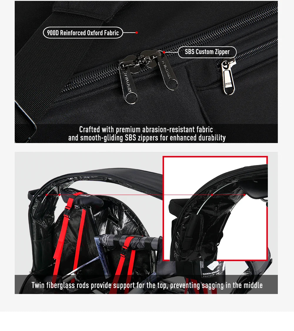 NOOYAH Bicycle Travel Bag with Aluminum Stand
