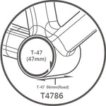 Tripeak Jetstream Pro Uni-Core T47 86mm Ceramic Bottom bracket