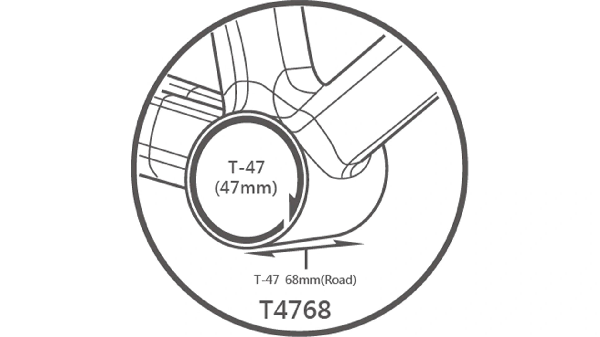 Tripeak Jetstream Pro Uni-Core T47 68mm Ceramic Bottom bracket