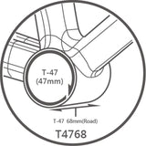 Tripeak Jetstream Pro Uni-Core T47 68mm Ceramic Bottom bracket