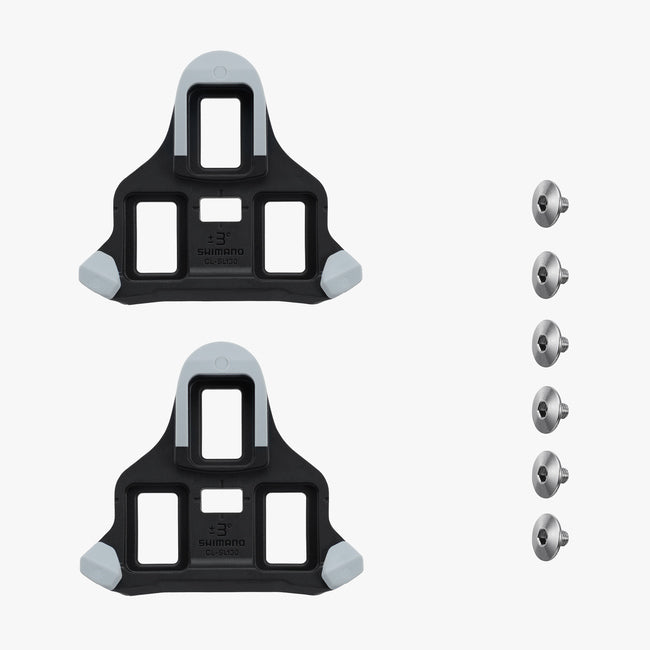 Shimano CL-SL130 SPD-SLR Cleat Set - 6° Float Grey (Expanded Adjustment Range)