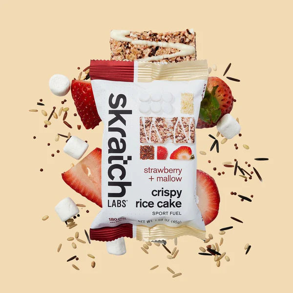 Skratch Labs Sport Crispy Rice Cake - Strawberry + Mallow
