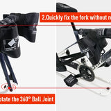 NOOYAH Bicycle Travel Bag with Aluminum Stand