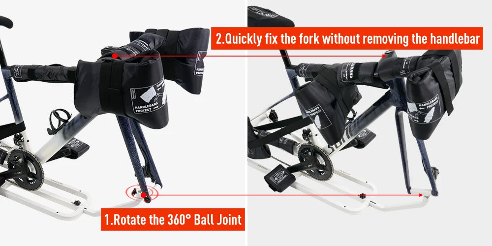 NOOYAH Bicycle Travel Bag with Aluminum Stand