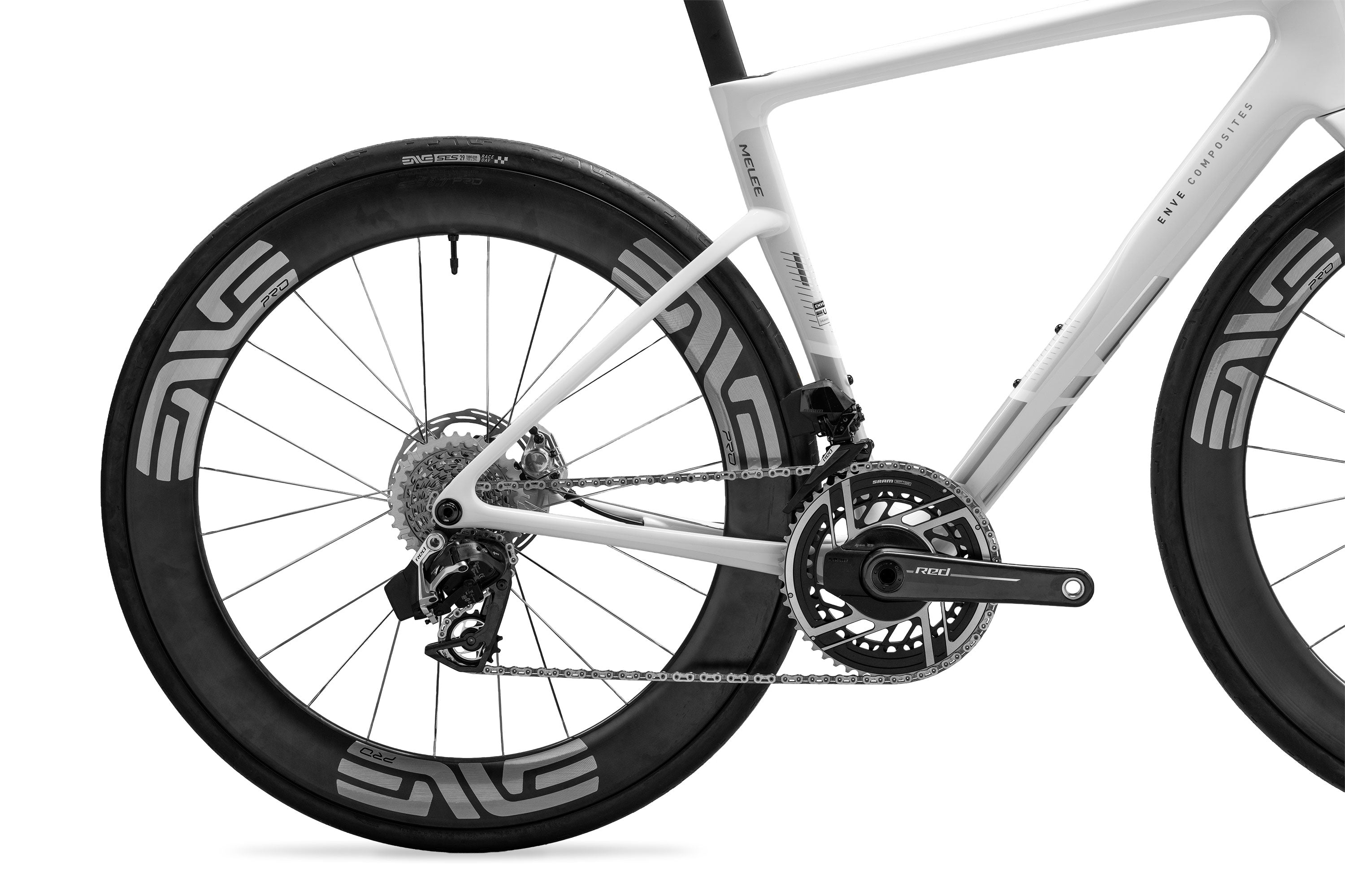 ENVE MELEE V2 ROAD BIKE, SRAM FORCE, SES WHEELS