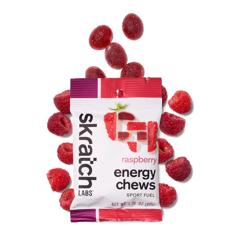 Skratch Labs Energy Chews Fruit Drops - Raspberry