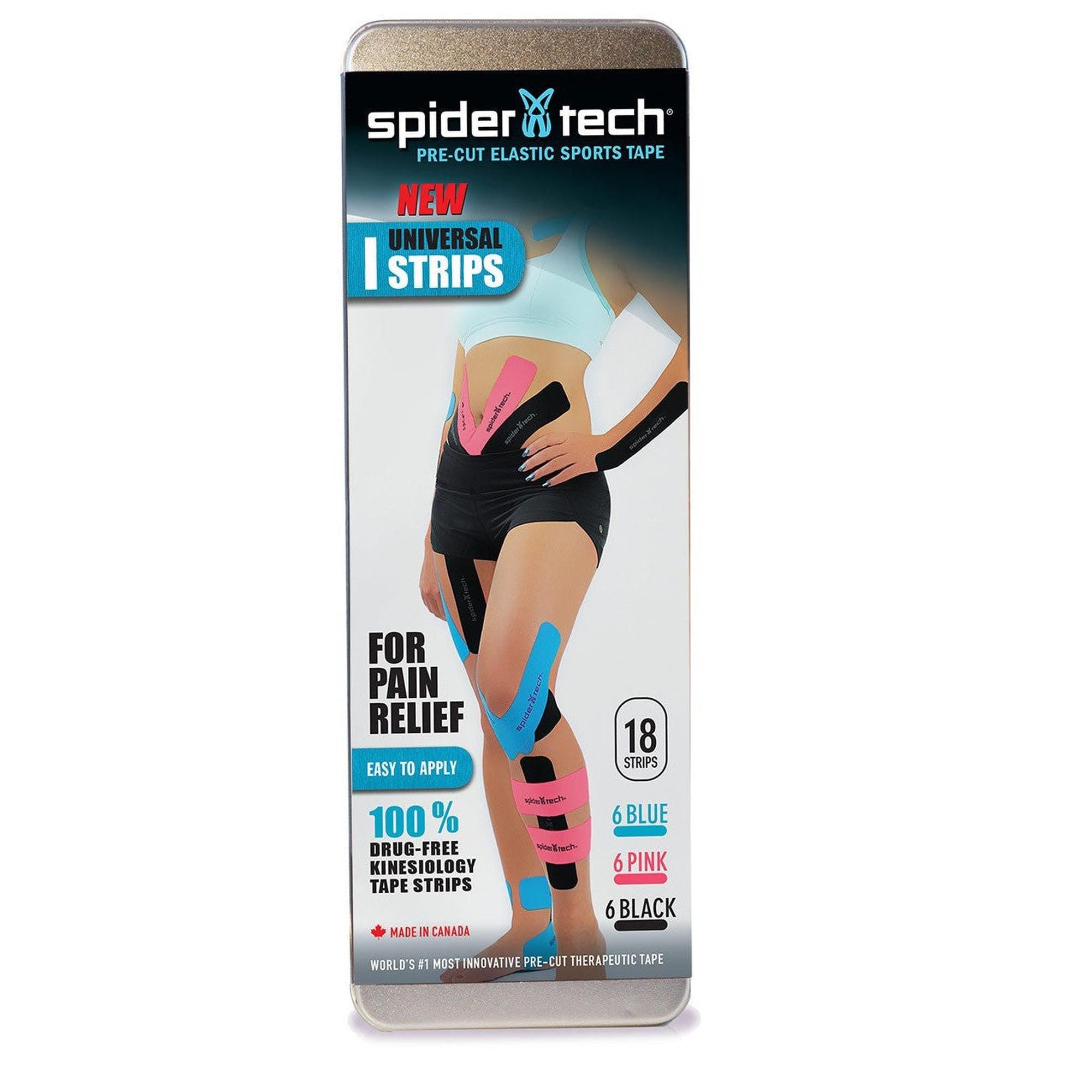 SpiderTech Universal Multipack -18pc Blue/Black/Pink – Racer Sportif