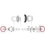 Mavic Kit Endcap RR RD ID360CL (12mm)