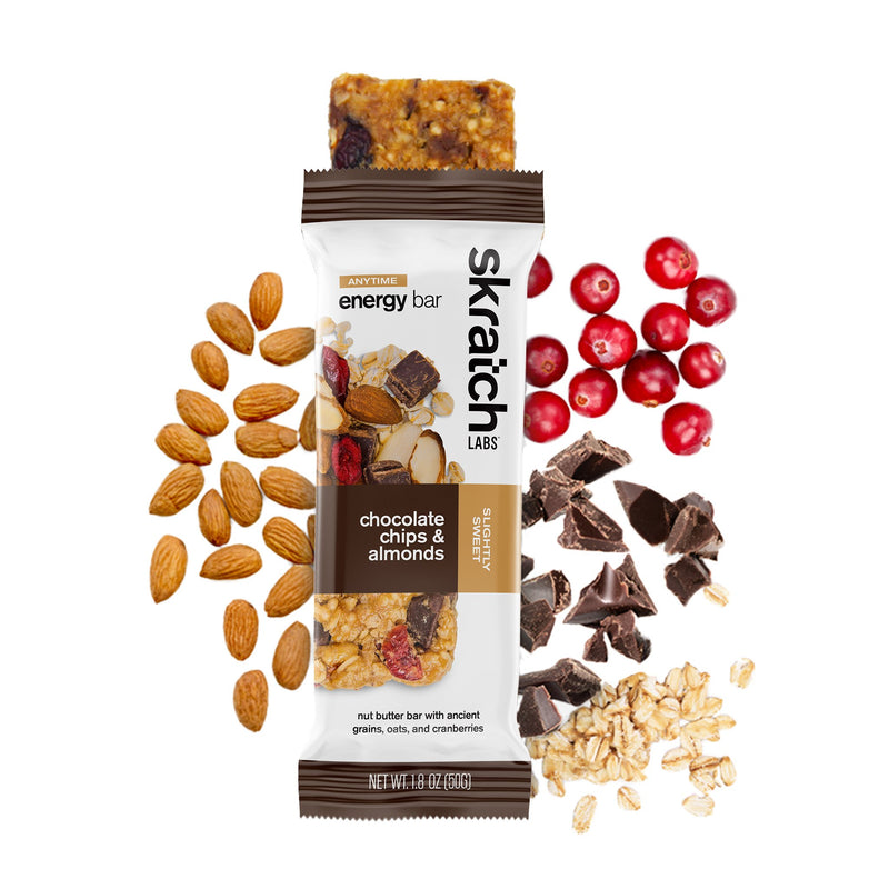 Skratch Labs Anytime Energy Bar - Chocolate Chips and Almonds